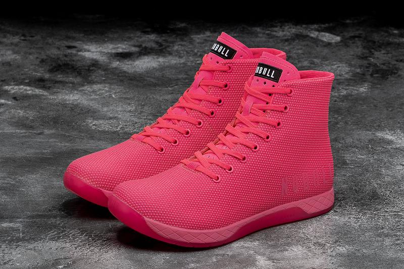 Men's Nobull High-Top Neon Pink Trainers Pink | SG K2421O